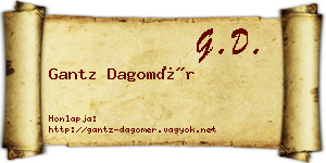 Gantz Dagomér névjegykártya